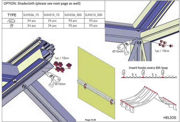 Shade Curtain Roof Install